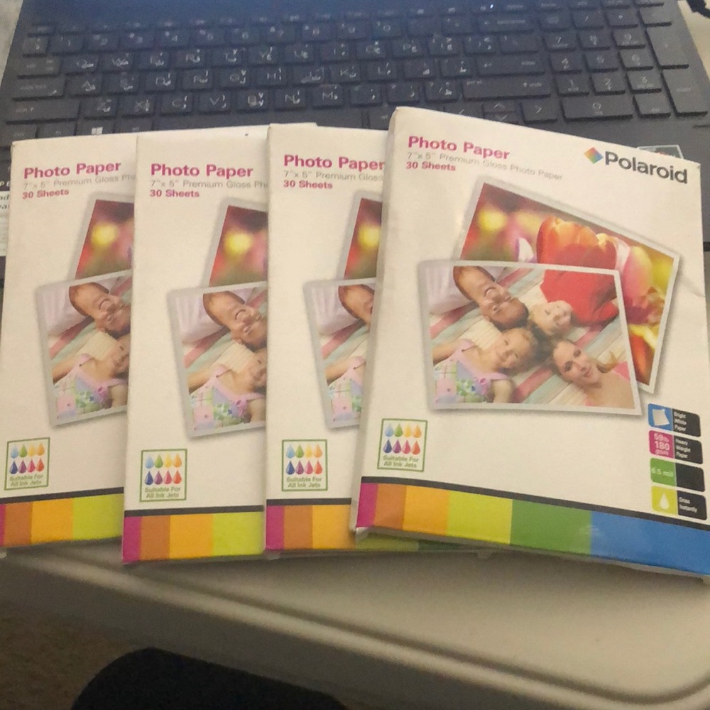 Lot of 4 Polaroid Gloss Photo Paper